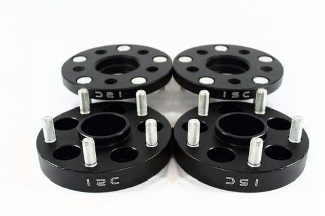 ISC Suspension 5x114.3 Hub Centric Wheel Spacers 20mm Black (Pair) ISC Suspension Wheel Spacers & Adapters  AXOPROS