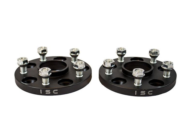 ISC Suspension Lexus/Toyota 5x114.3 Hub Centric (60 Hub Bore) Wheel Spacers 15mm Black (Pair) ISC Suspension Wheel Spacers & Adapters  AXOPROS
