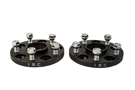ISC Suspension Nissan 5x114.3 Hub Centric (66 Hub Bore) Wheel Spacers 15mm Black (Pair) ISC Suspension Wheel Spacers & Adapters  AXOPROS