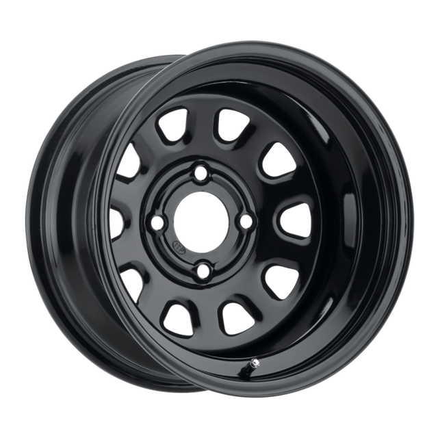 ITP Delta Steel 12x7 / 4x110 BP / 2+5 Offset Black Wheel ITP Wheels - Cast  AXOPROS