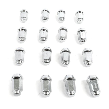 ITP Lug Nuts (Box) - 10mm Taper / 14mm Head - Chrome ITP Lug Nuts  AXOPROS