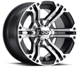 ITP SS 212 12x7 / 4x110 BP / 5+2 Offset Machined Wheel ITP Wheels - Cast  AXOPROS