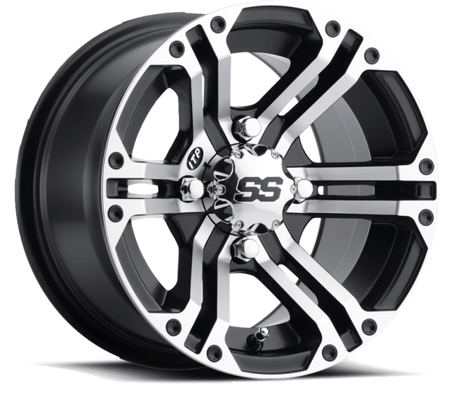 ITP SS 212 12x7 / 4x110 BP / 5+2 Offset Machined Wheel ITP Wheels - Cast  AXOPROS
