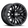 ITP SS 316 12x7 / 4x137 BP / 5+2 Offset Matte Black Wheel ITP Wheels - Cast  AXOPROS