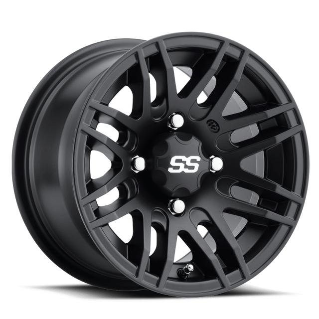 ITP SS 316 12x7 / 4x137 BP / 5+2 Offset Matte Black Wheel ITP Wheels - Cast  AXOPROS