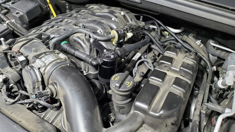 J&L 16-24 Dodge Durango / Jeep Grand Cherokee 3.6L Oil Separator 3.0 Passenger Side - Black Anod J&L Oil Separators  AXOPROS