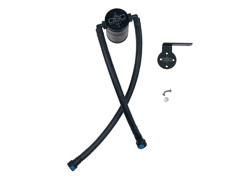 J&L 19-25 Chevrolet Silverado/GMC Sierra 1500 5.3L V8 Driver Side Oil Separator 3.0 - Black Anodized J&L Oil Separators  AXOPROS