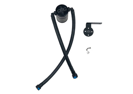 J&L 19-25 Chevrolet Silverado/GMC Sierra 1500 5.3L V8 Driver Side Oil Separator 3.0 - Black Anodized J&L Oil Separators  AXOPROS