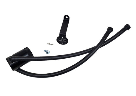 J&L 20-25 Chevy Silverado/GMC Sierra 2500/3500 6.6L Drivers Side Oil Separator 3.0 - Black Anodized J&L Oil Separators  AXOPROS