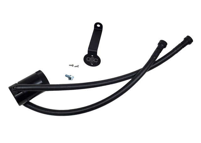 J&L 20-25 Chevy Silverado/GMC Sierra 2500/3500 6.6L Drivers Side Oil Separator 3.0 - Black Anodized J&L Oil Separators  AXOPROS