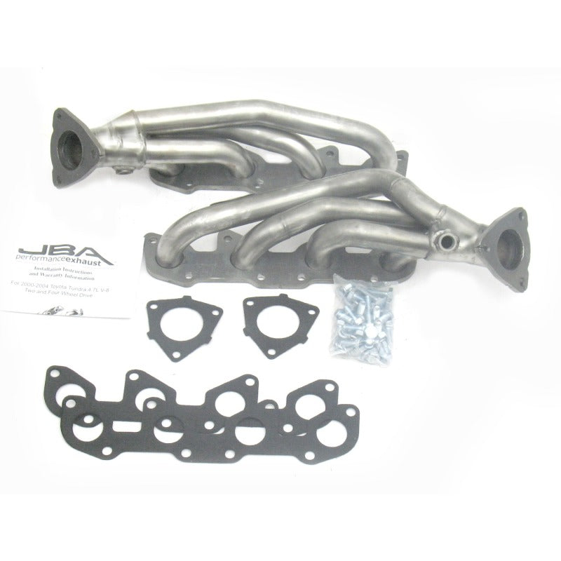 JBA 00-04 Toyota 4.7L V8 1-1/2in Primary Raw 409SS Cat4Ward Header JBA Headers & Manifolds  AXOPROS