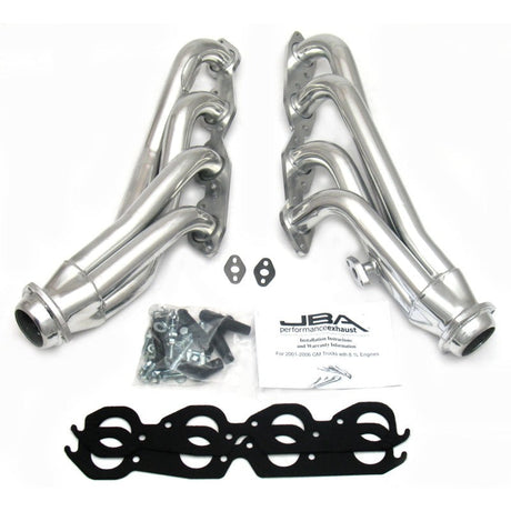 JBA 01-03 Gm Truck 8.1L BBC w/o EGR/A.I.R. 1-3/4in Primary Silver Ctd Cat4Ward Header JBA Headers & Manifolds  AXOPROS