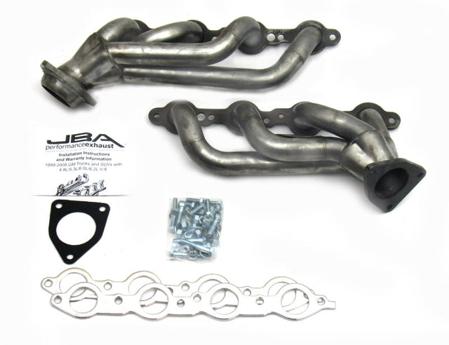 JBA 02-13 GM Truck 4.8L/5.3L LS Raw 409 Cat4Ward Header JBA Headers & Manifolds  AXOPROS