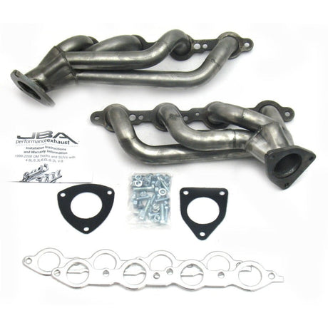 JBA 03-06 GM Truck 6.0L LS w/o EGR 1-5/8in Primary Raw 409SS Cat4Ward Header JBA Headers & Manifolds  AXOPROS