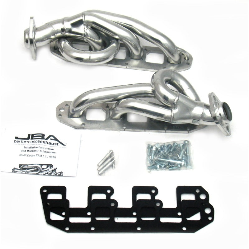JBA 03-08 Dodge RAM 5.7L HEMI 1-5/8in Primary Silver Ctd Cat4Ward Header JBA Headers & Manifolds  AXOPROS