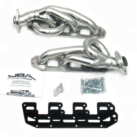 JBA 03-08 Dodge RAM 5.7L HEMI 1-5/8in Primary Silver Ctd Cat4Ward Header JBA Headers & Manifolds  AXOPROS
