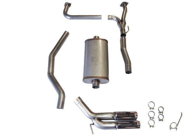 JBA 04-20 Nissan Titan 5.6L 304SS Pass Side Dual Exit Cat-Back Exhaust JBA Catback  AXOPROS