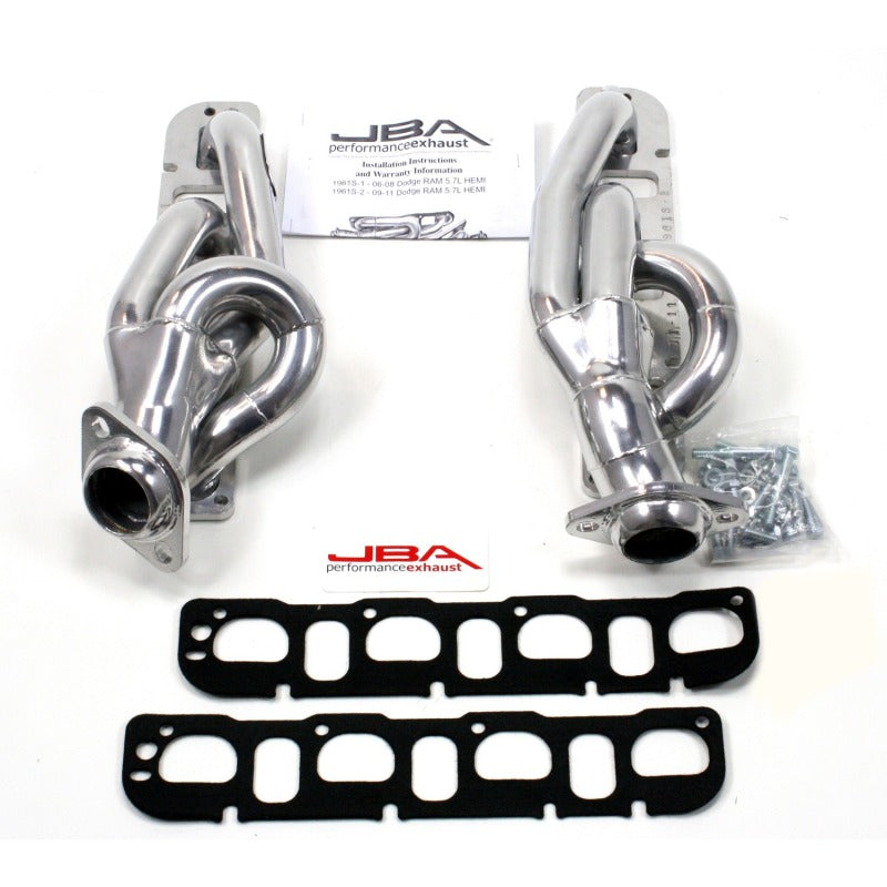 JBA 09-19 RAM 5.7L HEMI 1-5/8in Primary Silver Ctd Cat4Ward Header JBA Headers & Manifolds  AXOPROS