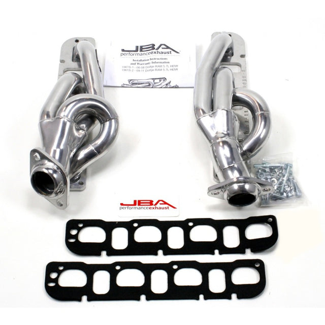 JBA 09-19 RAM 5.7L HEMI 1-5/8in Primary Silver Ctd Cat4Ward Header JBA Headers & Manifolds  AXOPROS