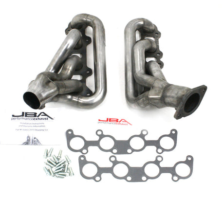 JBA 15-20 Ford Mustang 5.0L Coyote 1-3/4in Primary Raw 409SS Cat4Ward Header JBA Headers & Manifolds  AXOPROS