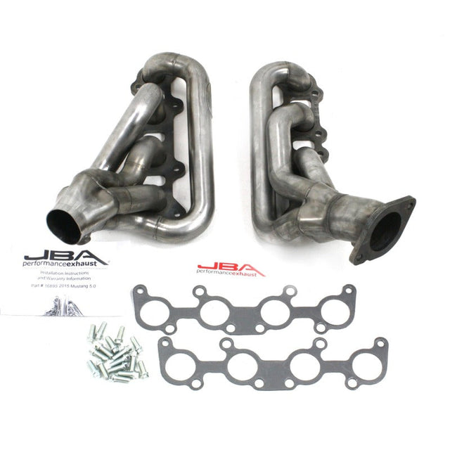 JBA 15-20 Ford Mustang 5.0L Coyote 1-3/4in Primary Raw 409SS Cat4Ward Header JBA Headers & Manifolds  AXOPROS