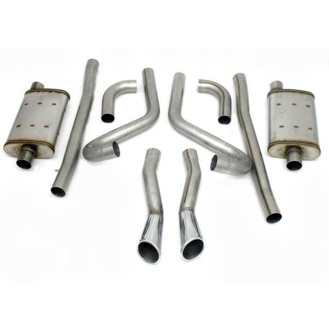 JBA 65-66 Ford Mustang 260-428 409SS Dual Through Rear Valance Header Back Exhaust JBA Header Back  AXOPROS