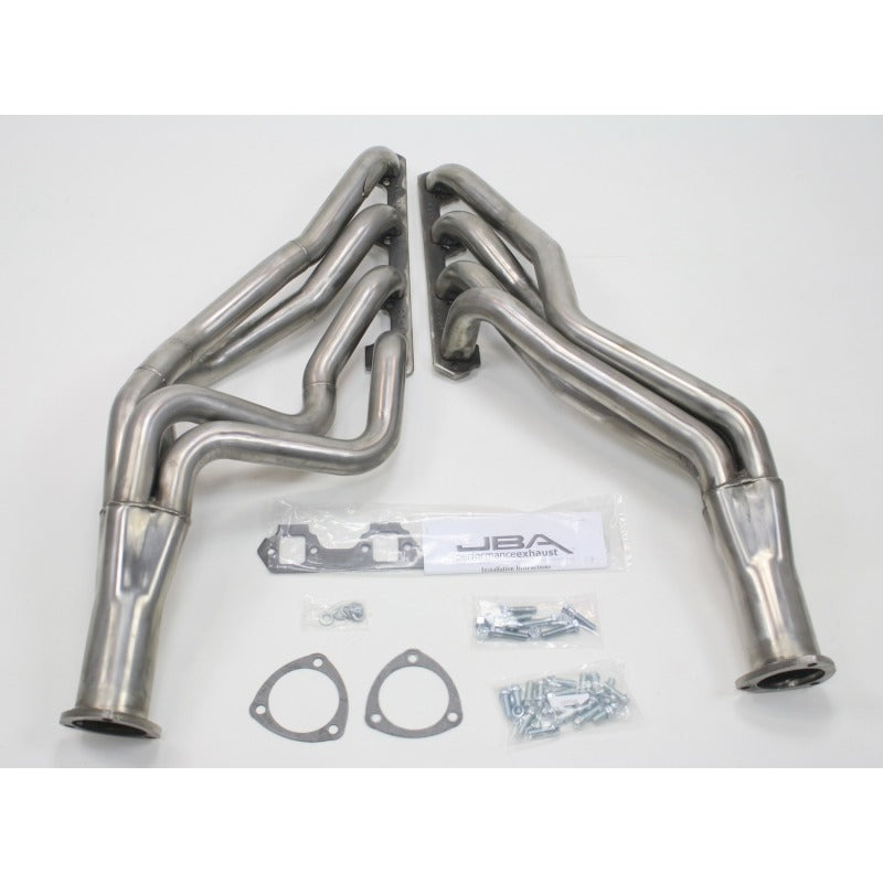 JBA 65-73 Ford Mustang 260-302 SBF 4 Speed C4/C6/AOD 1-3/4in Primary Raw 409SS Long Tube Header JBA Headers & Manifolds  AXOPROS