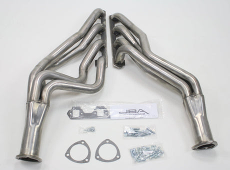 JBA 65-73 Ford Mustang 260-302 SBF 4 Speed C4/C6/AOD 1-3/4in Primary Raw 409SS Long Tube Header JBA Headers & Manifolds  AXOPROS