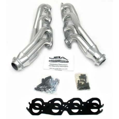 JBA 88-93 GM Truck 7.4L BBC w/o A.I.R. 1-3/4in Primary Silver Ctd Cat4Ward Header JBA Headers & Manifolds  AXOPROS