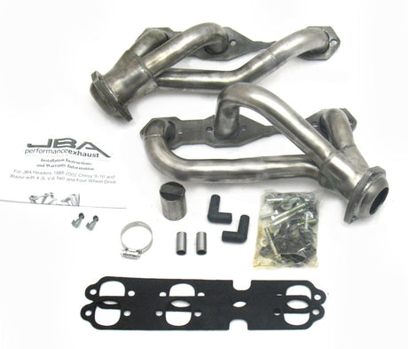 JBA 88-95 & 02-03 GM S-Truck 4.3L V6 4WD 1-1/2in Primary Raw 409SS Cat4Ward Header JBA Headers & Manifolds  AXOPROS