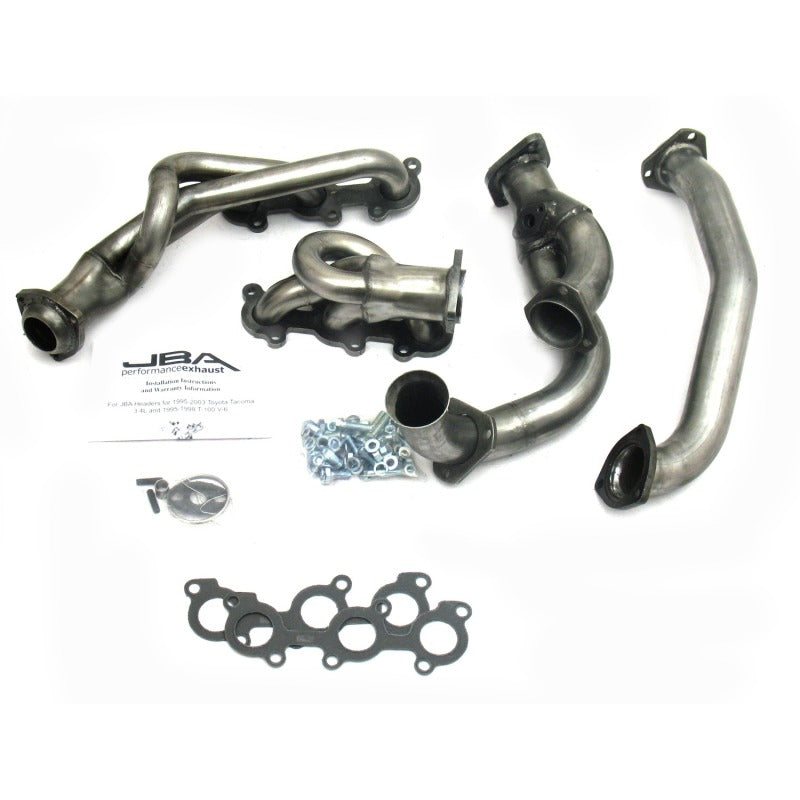JBA 95-00 Toyota 3.4L V6 w/o EGR 1-1/2in Primary Raw 409SS Cat4Ward Header JBA Headers & Manifolds  AXOPROS