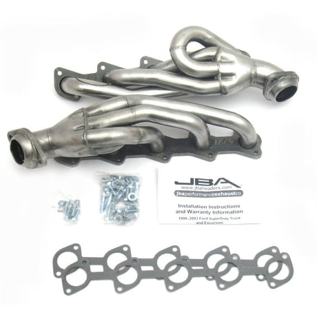 JBA 99-04 Ford Truck 6.8L 2V V10 w/o EGR 1-1/2in Primary Raw 409SS Cat4Ward Header JBA Headers & Manifolds  AXOPROS