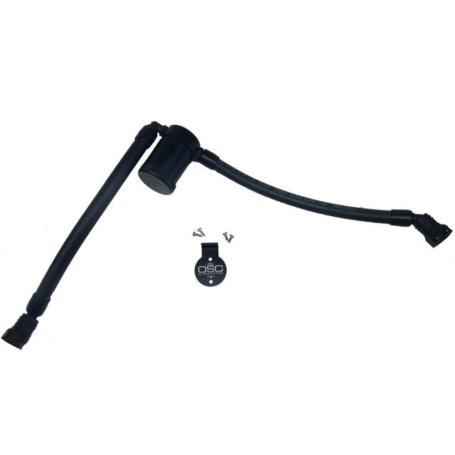 J&L 05-10 Ford F-150 5.4L Driver Side Oil Separator 3.0 - Black Anodized J&L Oil Separators  AXOPROS