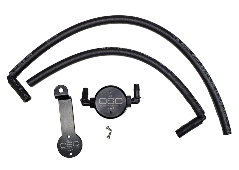 J&L 05-24 Toyota 4Runner 4.0L Driver Side Oil Separator 3.0 - Black Anodized J&L Oil Separators  AXOPROS