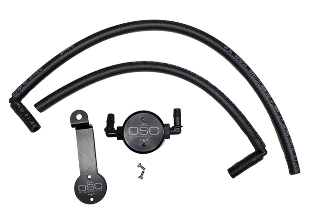 J&L 05-24 Toyota 4Runner 4.0L Driver Side Oil Separator 3.0 - Black Anodized J&L Oil Separators  AXOPROS