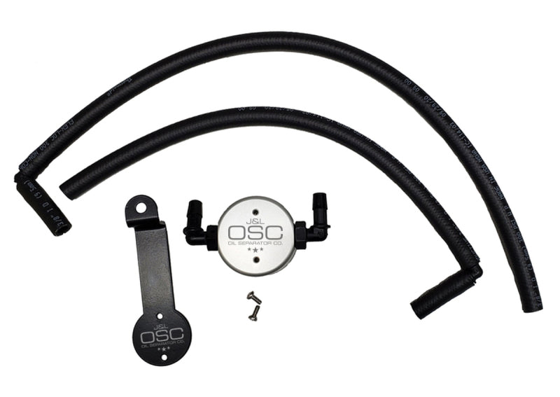 J&L 05-24 Toyota 4Runner 4.0L Driver Side Oil Separator 3.0 - Clear Anodized J&L Oil Separators  AXOPROS
