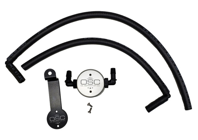 J&L 05-24 Toyota 4Runner 4.0L Driver Side Oil Separator 3.0 - Clear Anodized J&L Oil Separators  AXOPROS