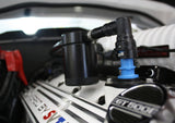 J&L 07-14 Ford Mustang GT500 Passenger Side Oil Separator 3.0 - Black Anodized J&L Oil Separators  AXOPROS
