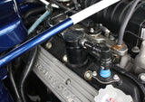 J&L 07-14 Ford Mustang GT500 Passenger Side Oil Separator 3.0 - Black Anodized J&L Oil Separators  AXOPROS