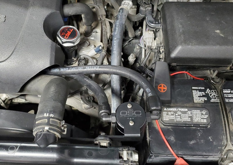 J&L 07-21 Toyota Tundra 5.7L Driver Side Oil Separator 3.0 - Black Anodized J&L Oil Separators  AXOPROS