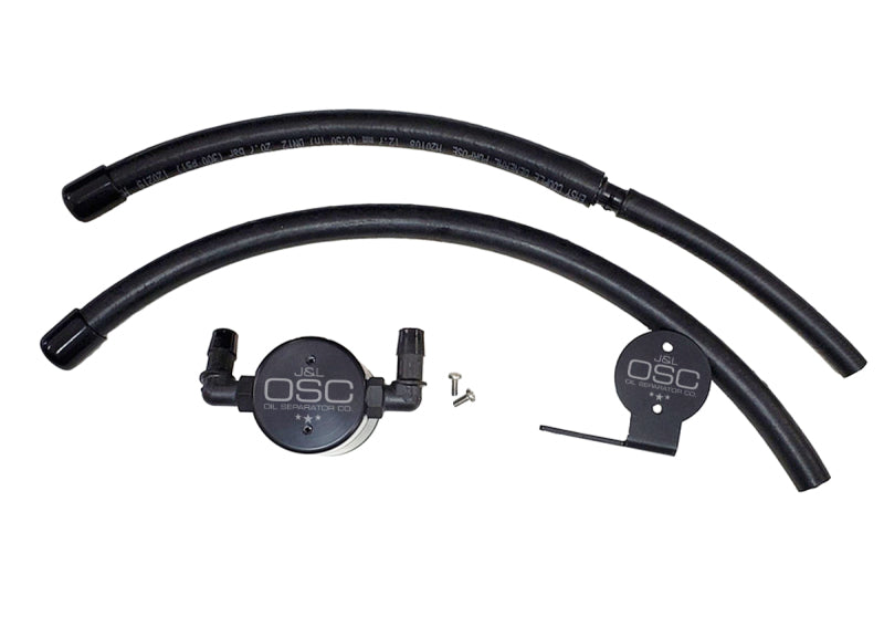 J&L 07-21 Toyota Tundra 5.7L Driver Side Oil Separator 3.0 - Black Anodized J&L Oil Separators  AXOPROS