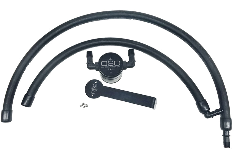 J&L 09-18 Ram 1500 5.7L Passenger Side Oil Separator 3.0 - Black Anodized J&L Oil Separators  AXOPROS