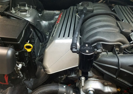 J&L 11-24 Dodge Charger SRT 6.4L Hemi Passenger Side Oil Separator 3.0 - Black Anodized J&L Oil Separators  AXOPROS