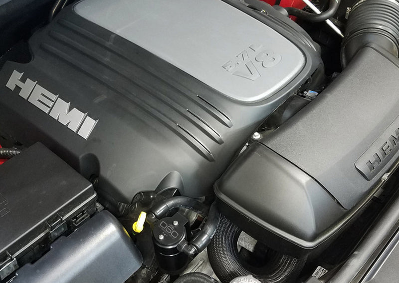 J&L 11-25 Jeep Grand Cherokee 5.7L Passenger Side Oil Separator 3.0 - Black Anodized J&L Oil Separators  AXOPROS