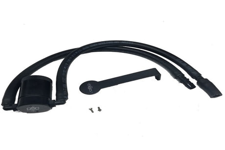 J&L 12-17 Jeep Wrangler JK 3.6L Passenger Side Oil Separator 3.0 - Black Anodized J&L Oil Separators  AXOPROS