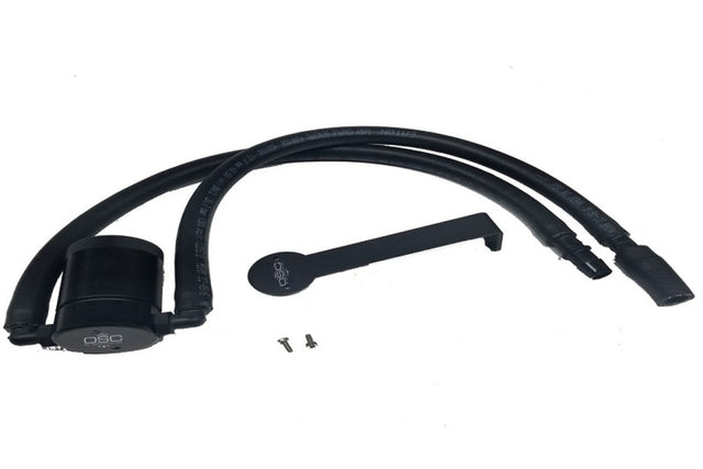 J&L 12-17 Jeep Wrangler JK 3.6L Passenger Side Oil Separator 3.0 - Black Anodized J&L Oil Separators  AXOPROS