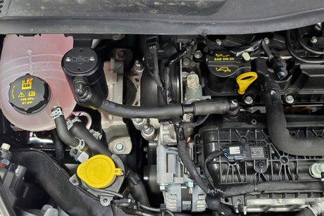 J&L 16-19 Ford Escape 1.5L EcoBoost Passenger Side Oil Separator 3.0 - Black Anodized J&L Oil Separators  AXOPROS
