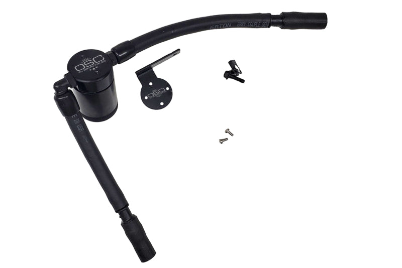 J&L 16-19 Ford Escape 1.5L EcoBoost Passenger Side Oil Separator 3.0 - Black Anodized J&L Oil Separators  AXOPROS