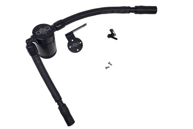 J&L 16-19 Ford Escape 1.5L EcoBoost Passenger Side Oil Separator 3.0 - Black Anodized J&L Oil Separators  AXOPROS