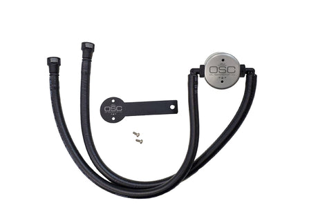 J&L 16-24 Chevrolet Camaro LT1 6.2L Drivers Side Oil Separator 3.0 - Clear Anodized J&L Oil Separators  AXOPROS